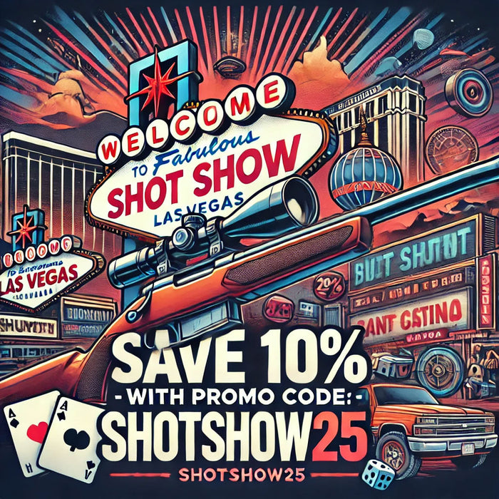 🎯 Celebrate SHOT Show 2025 with 10% OFF! 🎯